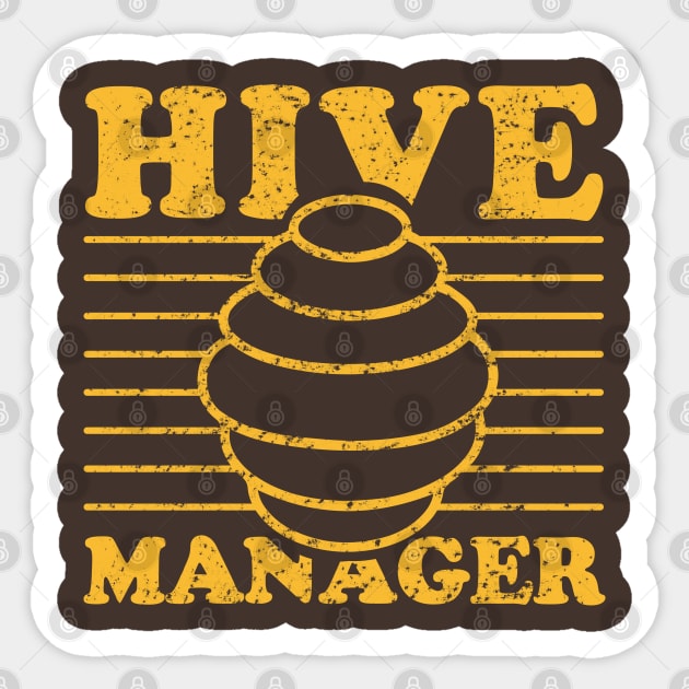 Hive Manager! Funny Beekeeper Sticker by Depot33